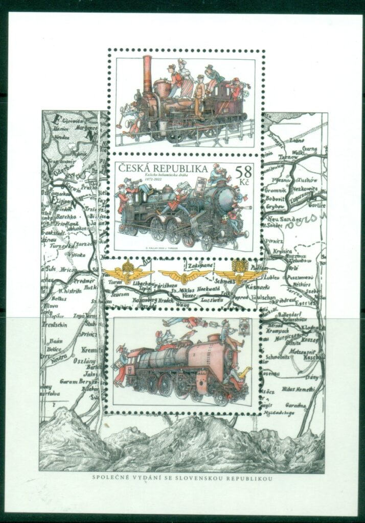 Czech-Republic-2022-The-150th-Anniversary-of-Putting-the-Koice-Bohumin-Railway-into-Operation-Joint-Issue-with-Slovakia-MS-MUH